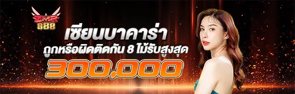 เซียนบาคาร่าถูกหรือผิดติดกัน 8 ไม้รับสูงสุด 300,000